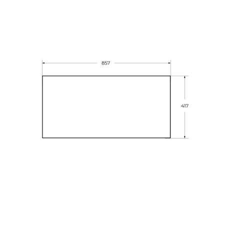 Вставка в дно металлического каркаса под раковину Cezares CADRO CADRO-90-MENS-NERO