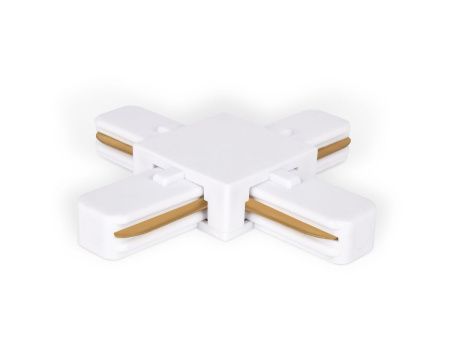 Коннектор Х-образный однофазный Ambrella Light Track System (Трацк Сыстем) GL7082