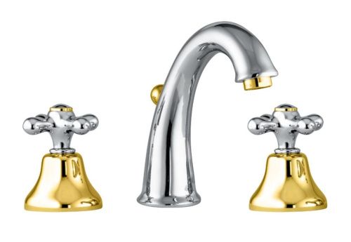 Смеситель Fiore 26CO0628 на раковину хром/золото - фото 2