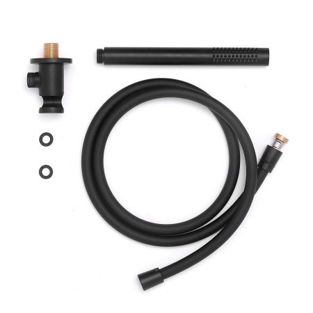 Душевая система Paffoni Light KITLIQ019NO045KING встраиваемая в стену цвет черный с термостатом