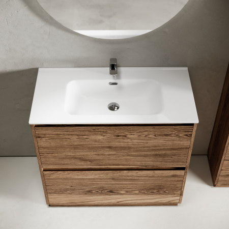 Тумба под раковину Sancos Libra Floor LB90FECH 89х45х84 напольная цвет дуб чарльстон