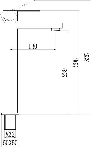 Смеситель Savol S-SUS2003H на раковину черный - фото 2