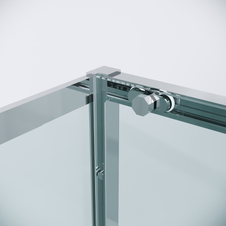 Боковая стенка Grossman Style 200.K33.05.100.10.00 100x195 стекло прозрачное профиль хром