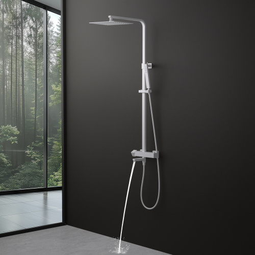 Душевая стойка Timo Tetra-thermo SX-0169/00 настенная цвет белый матовый - фото 5 Душевая стойка Timo Tetra-thermo SX-0169/00 настенная цвет белый матовый - фото 5