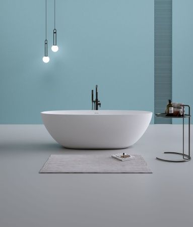 Ванна из искусственного камня Timo LEMPI LEMPI1800 180х80 отдельностоящая овальная