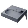Раковина из искусственного камня Uperwood Comforty 2930205238 60х60 над стиральной машиной цвет серый