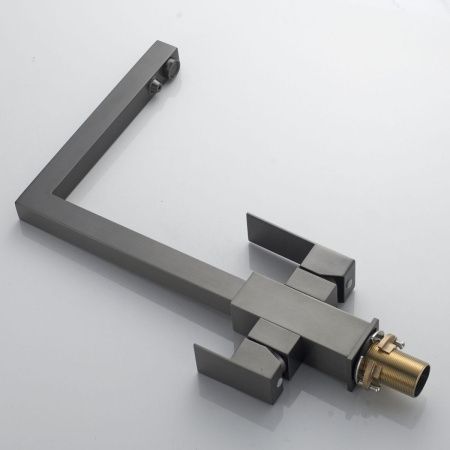 Смеситель для кухни Shevanik S148T на мойку оружейная сталь