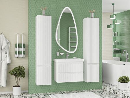 Тумба под раковину Brevita Victory VIC-09070-0102Я 70х40 подвесная цвет белый