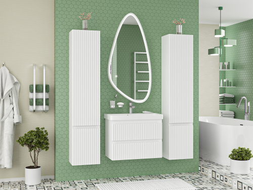 Тумба под раковину Brevita Victory VIC-09070-0102Я 66х37х49 подвесная - фото 5