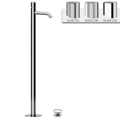 Смеситель для раковины Daniel Trilogy TG68815 напольный черный - фото 2