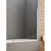 Душевая шторка на ванну New Trendy NEW SOLEO Chrome P-0032 90х140 стекло прозрачное профиль хром глянцевый ориентация универсальная