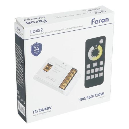 Контроллер CCT с пультом, таймером и визуализатором звука Feron 52097