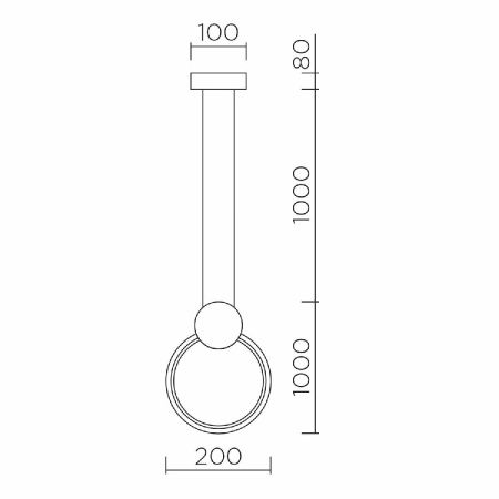 Светильник подвесной LED4U 8575 BK