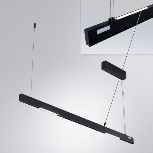Линейный подвесной светильник Arte Lamp Lao (Лао) A2189SP-1BK - фото 5