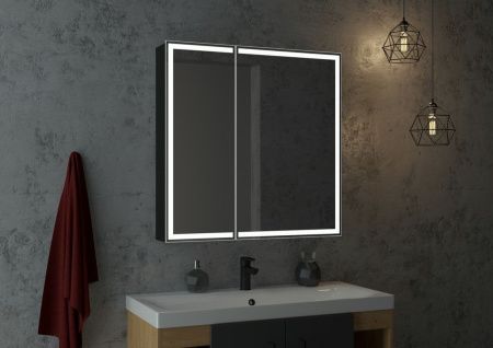 Зеркало-шкаф Continent Mirror Box МВК052 80х80 подвесной