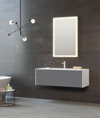 Тумба с раковиной Orka Cube 3000371 80х49х40 цвет антрацит матовый - фото 3