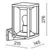 Уличный настенный светильник Maytoni Outdoor Cell (Келья) O452WL-01GF