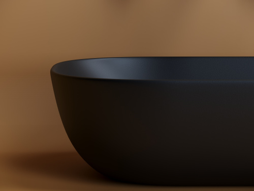 Раковина Ceramica Nova ELEMENT 46 см CN6009MB накладная цвет черный матовый - фото 3