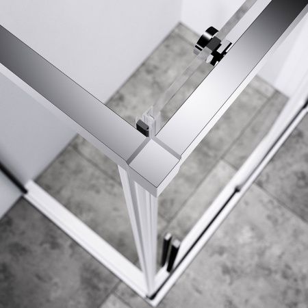 Душевой уголок Vincea Slim-N VSR-4SN8014CL 140х80 стекло прозрачное профиль хром без поддона