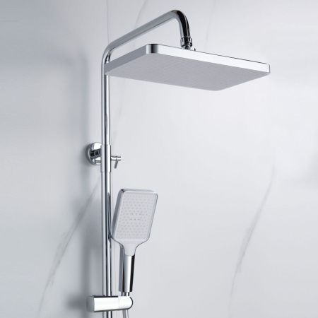 Душевая стойка Shevanik S4436 настенная цвет хром