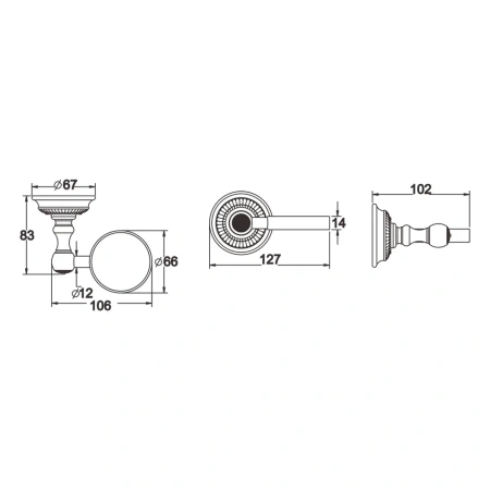 Стакан Rose RG14Q RG1412Q
