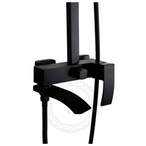 Душевая стойка Filarete FL2010BL настенная цвет черный - фото 5