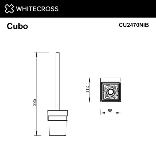 Ершик Whitecross Cubo nickel brushed CU2470NIB - фото 2