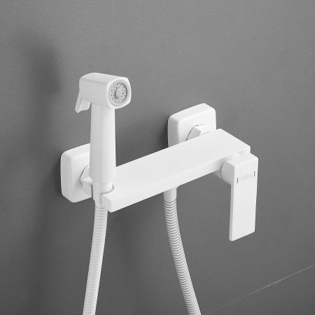 Гигиенический душ со смесителем Haiba HB5517-8 белый