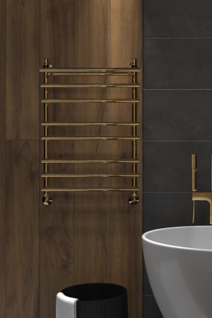 Полотенцесушитель Indigo Just Shelf LJSHW80-50GDK3 55х80 водяной золото