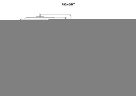 Душевая кабина Niagara Promo P80/40/MT 80х80 четверть круга с крышей ориентация универсальная