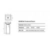 Раковина керамическая Dea Design Pedestal Basin DD2014 500 18 50х40 напольная цвет белый без отверстий под смеситель