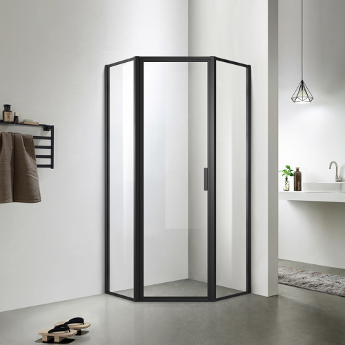 Душевой уголок Azario  AZ-NAG3231 900 Black 90x200 стекло прозрачное профиль черный без поддона - фото 2