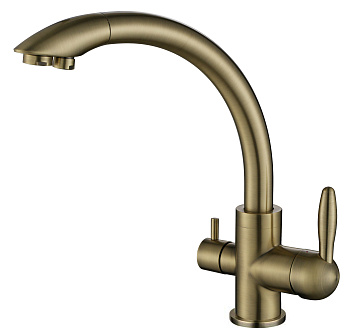Смеситель для кухни Paulmark ESSEN Es213001-BR на раковину бронза