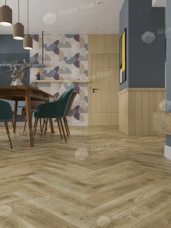 Кварцвиниловая плитка Alpine Floor Parquet LVT ECO 16-32 Дуб Кастор Дуб Кастор толщина 0.25 см 43 класс 590х118