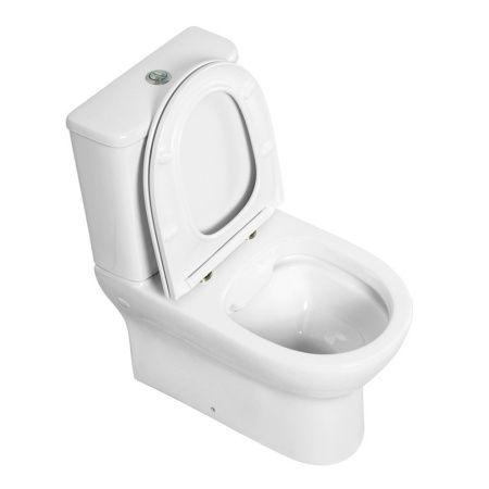 Чаша унитаза напольная BelBagno ENERGIA BB8134CPR/SC цвет белый без бачка с сиденьем микролифт безободковая каскадный смыв