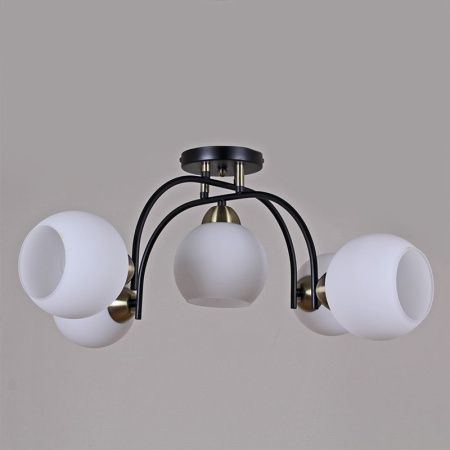 Люстра на штанге Illumico IL0250 IL0250-5CSQ-79 BK AB