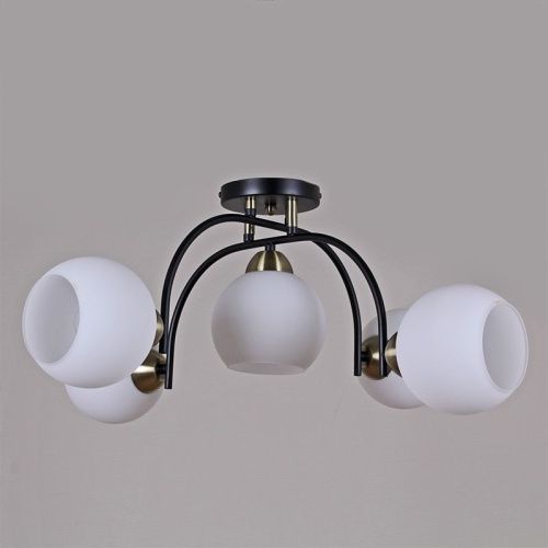 Люстра на штанге Illumico IL0250 IL0250-5CSQ-79 BK AB - фото 2