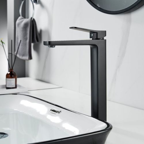 Смеситель для раковины Shevanik S9911H на столешницу черный - фото 4