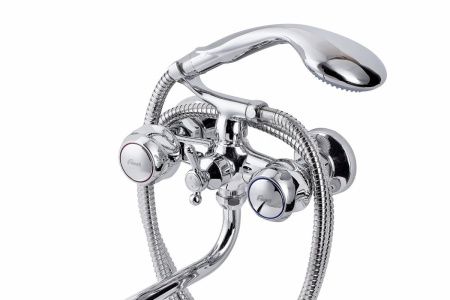 Смеситель для ванны и душа FAUZT FZs-317-39 настенный хром