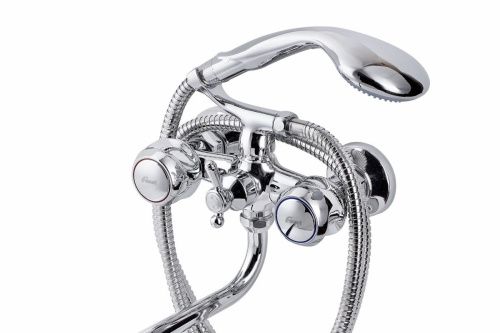 Смеситель для ванны и душа FAUZT FZs-317-39 настенный хром - фото 2