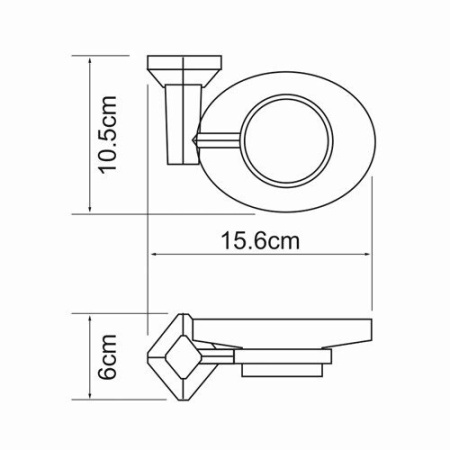 Мыльница WasserKRAFT 1129 Мыльница WasserKRAFT 1129