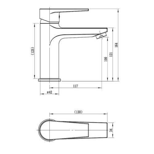 Смеситель Esko BT26MB на раковину черный - фото 3