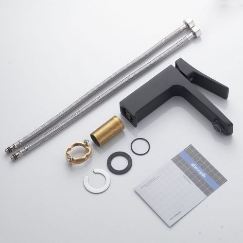 Смеситель Shevanik S4401H на раковину черный - фото 4