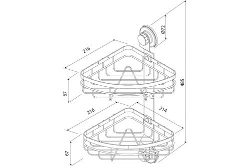 Полка в ванную комнату Milardo Easy EASCWS2M44 - фото 4