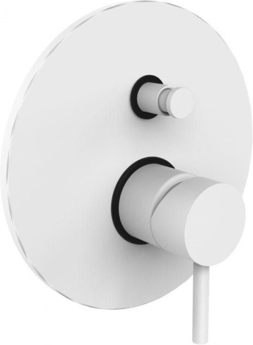 Смеситель для ванны с душем Paffoni Light LIG015BO встраиваемый в стену белый без термостата