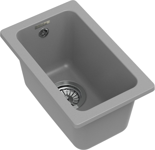 Кухонная мойка Rivelato BERKANA BK-25 grigio metallizzato 31х46 цвет серый металлик - фото 3