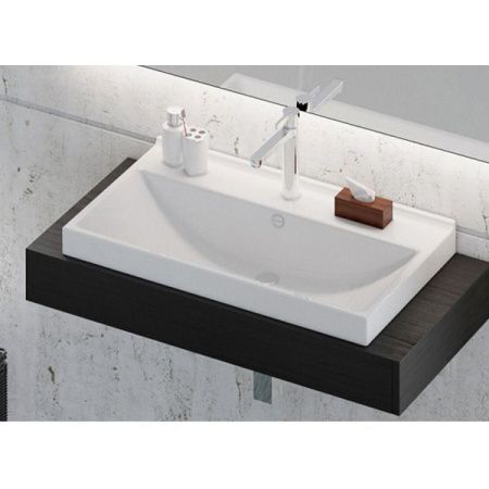 Тумба с раковиной Comforty Никосия 00004142204CF 80х50 напольная цвет серый