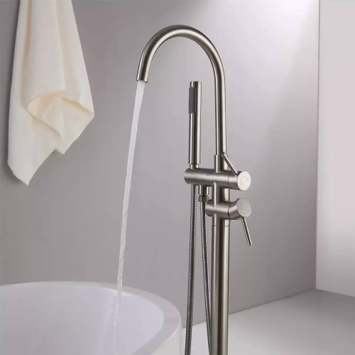 Смеситель BOCH MANN BRAIES Brush nickel BM8922 напольный никель матовый - фото 3