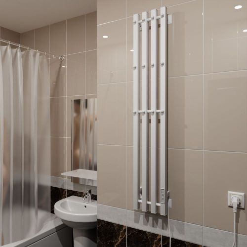 Полотенцесушитель Altasan АргоЛюксПроф АргоЛюксПроф12021БМ подвесной 21х120 электрический белый матовый - фото 2