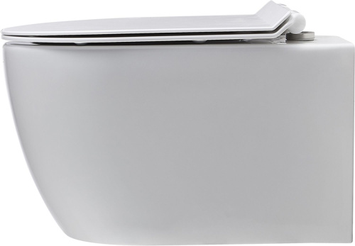 Унитаз подвесной Logan 00261951 белый с сиденьем микролифт безободковый каскадный смыв - фото 5